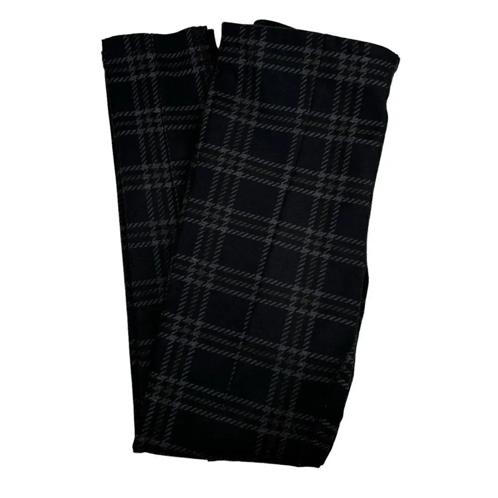 Sanctuary Windowpane Plaid Pull On Ponte Pants - Picture 4 of 6